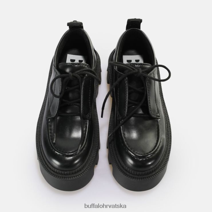 crno Buffalo flora laceup lo veganska mokasina |mokasinke TDD6T694